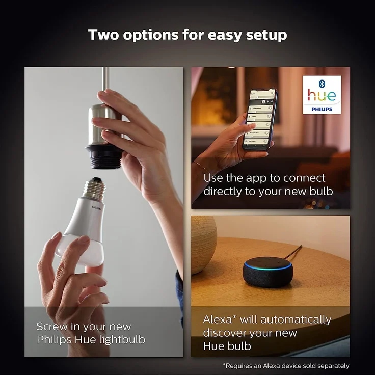 Philips Hue Intelligente Glühbirne, Weiß, B22-Bajonettsockel, 1100 Lumen (entspricht 75 W), funktioniert mit Alexa, Google Assistant und Apple Homekit – Bild 5