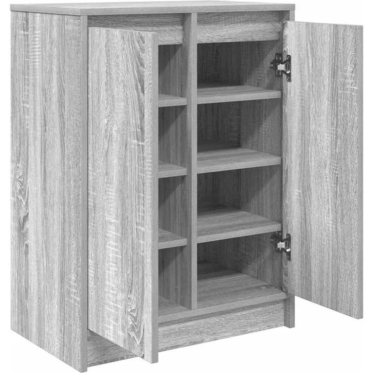 vidaXL Schuhschrank Grau Sonoma 57x34x76 cm Holzwerkstoff 861873 – Bild 5