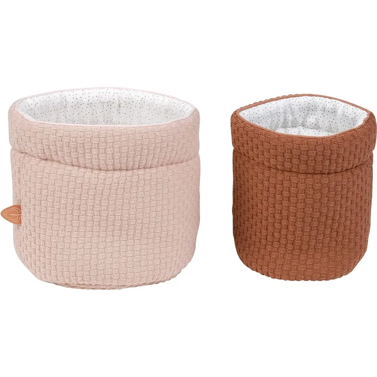 Set mit 2 Babykörben 20*20cm + 20*15cm