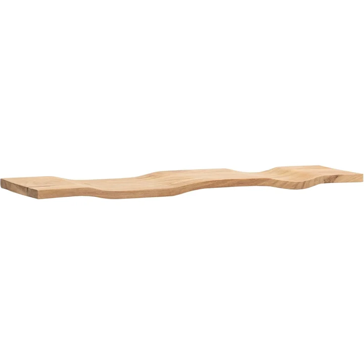 FINEBUY Wandregal FB74754 Wandregal Akazie Massivholz 120cm in moderner Wellenform, Elegantes Regalbrett mit geschwungener Form, Handgefertigt aus Akazienholz – Bild 6