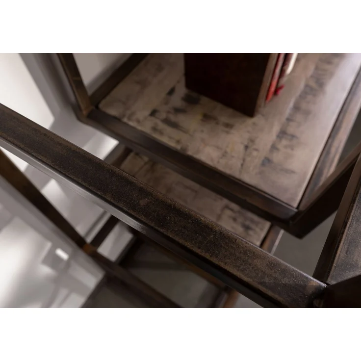 Regal Mango 100x40x202 braun lackiert HEAVY INDUSTRY #208 – Bild 5