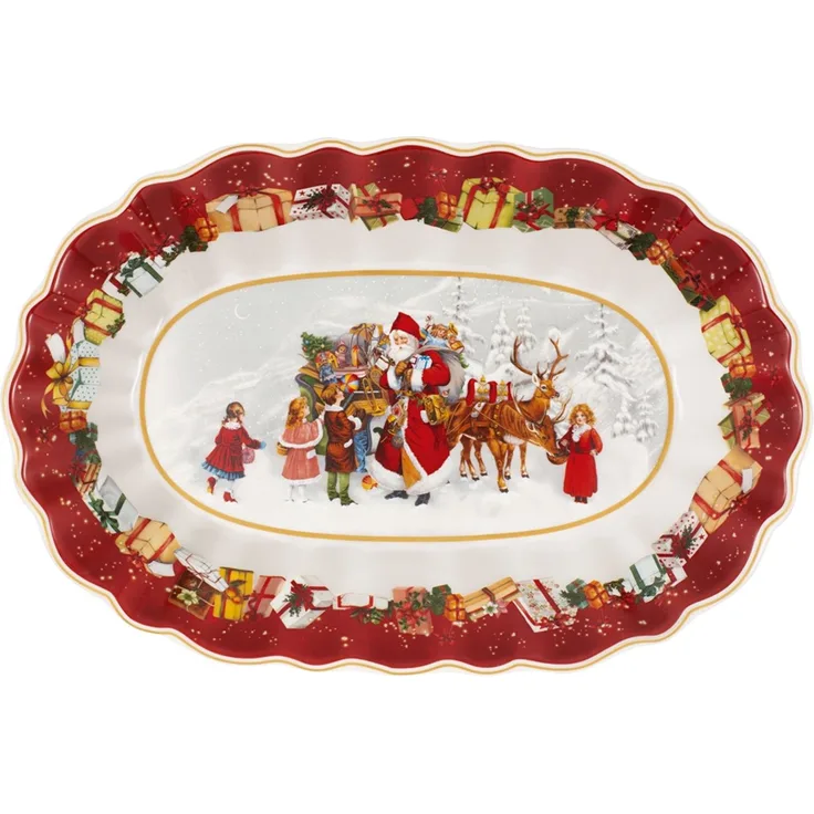 Villeroy & Boch Toy's Fantasy Schale 30 x 20 cm Santa und Kinder