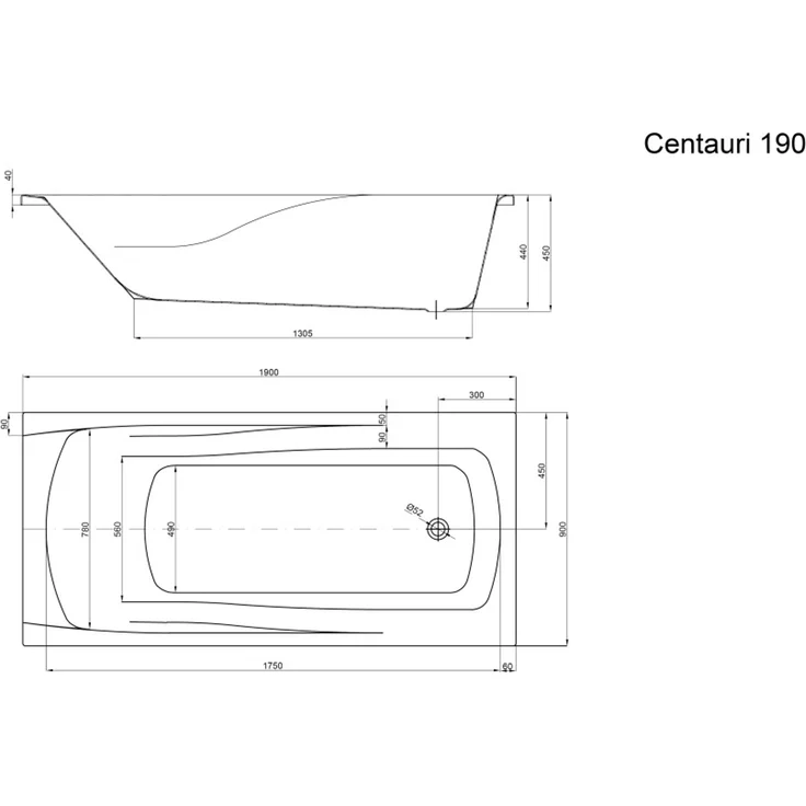 Rechteck Whirlpool Centauri 190x90 links Made in Germany 18 Düsen ohne Armatur : Ohne Armaturen – Bild 9