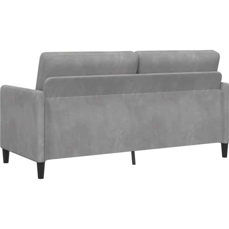 vidaXL Sofa Set mit Stauraum 2 stk. Hellgrau Polyester 3429246 – Bild 4