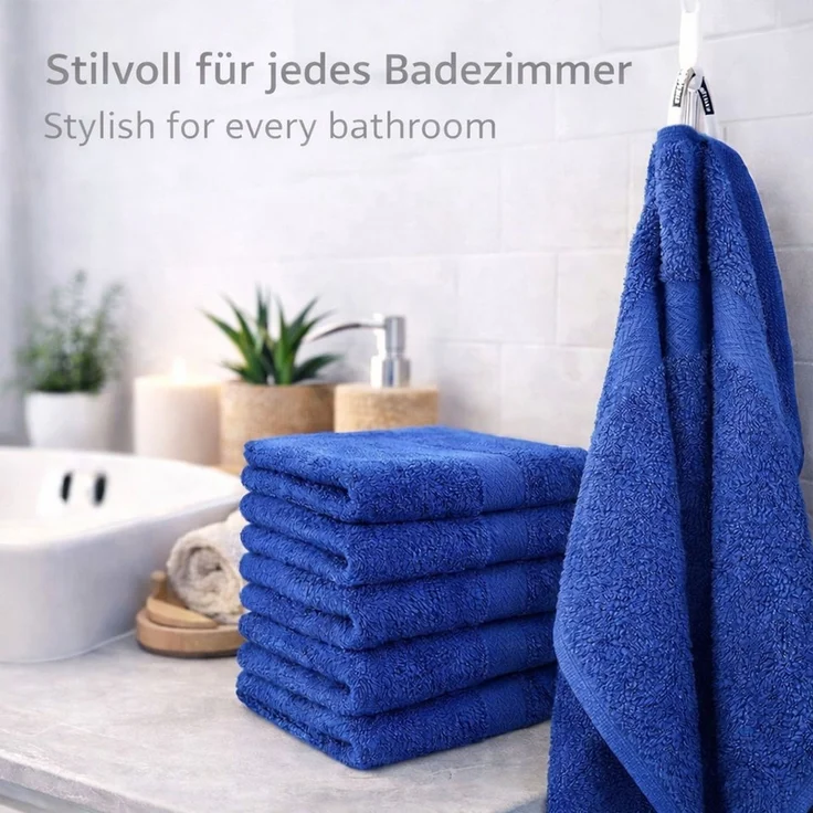 Betz Gästehandtücher 10 tlg. Gästehandtücher-Set PREMIUM 100 % Baumwolle 30x50 cm, 100% Baumwolle (10-St) – Bild 3