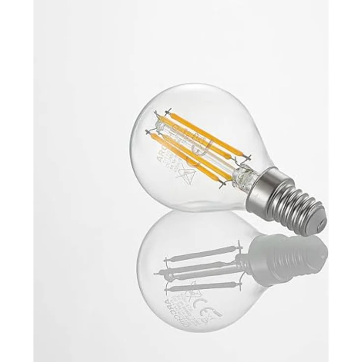 Arcchio LED E14 Lampe 4W dimmbar aus Glas, Energieeffizienz A++, ideal für Wohnräume – Bild 4