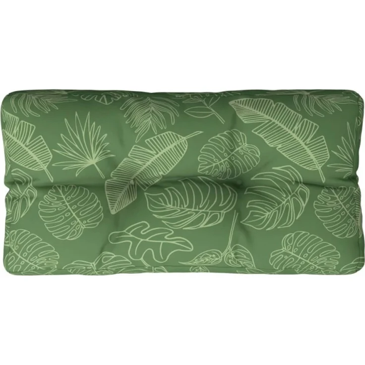 vidaXL Palettenkissen Blattmuster 80x40x12 cm Stoff 360620 – Bild 2