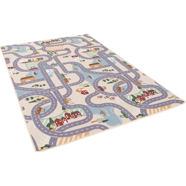 Snapstyle Kinder- und Spielteppich, 100% Polyamid, Fun Town Beige, 200x250 cm – Bild 3
