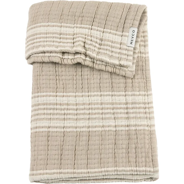 Meyco Babydecke - Hydrophile Jacquard Stripe - San