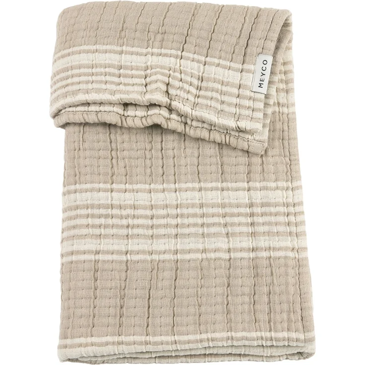 Meyco Babydecke - Hydrophile Jacquard Stripe - San