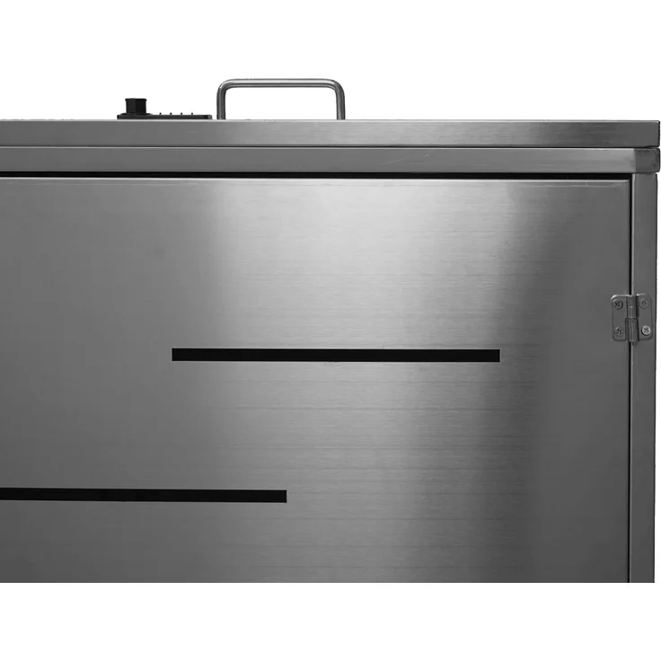 XL 3er-/6er-Mülltonnenverkleidung HWC-E83, Mülltonnenbox, erweiterbar 116x212x98cm ~ Edelstahl 85kg – Bild 6