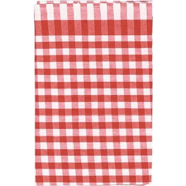 Geschirrtuch, 100% Baumwolle, 50x70 cm, Karo, rot (1 Stück)