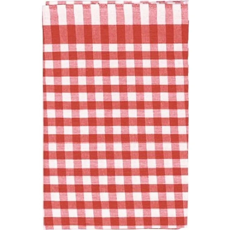 Geschirrtuch, 100% Baumwolle, 50x70 cm, Karo, rot (1 Stück) – Bild 1