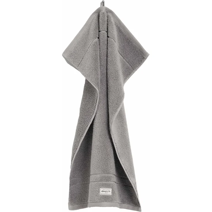 GANT Gästetuch, 3er Pack - Premium Handtuch, Frottee, Baumwolle Grau 30x50cm – Bild 2
