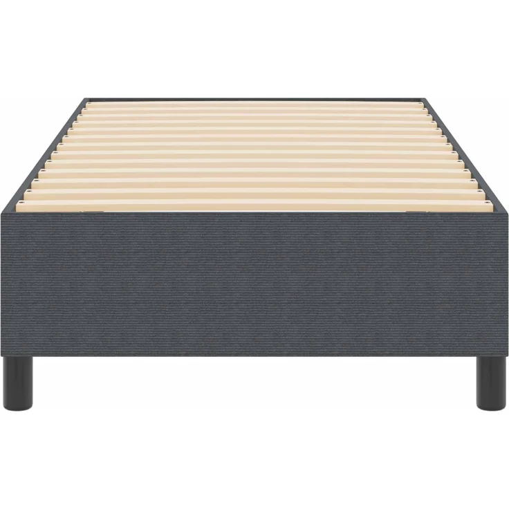 vidaXL Plattformbettgestell Dunkelgrau 90 x 200 cm Cordstoff 3337388 – Bild 5