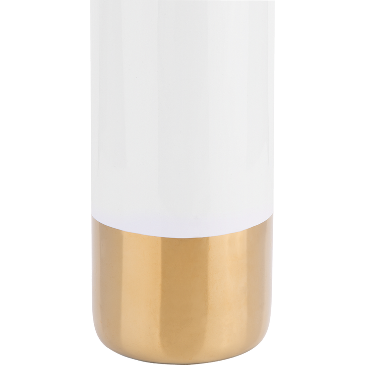 Blumenvase GELIDA 36 cm Steinzeug Weiß – Bild 6