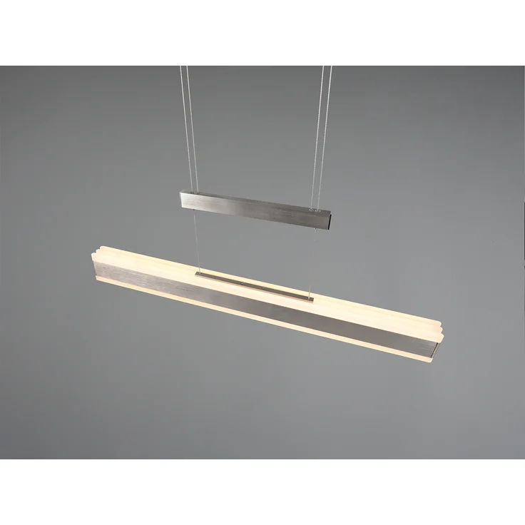 LED Pendelleuchte ARCOLA ausziehbar höhenverstellbar Silber, max. Breite 152cm – Bild 7