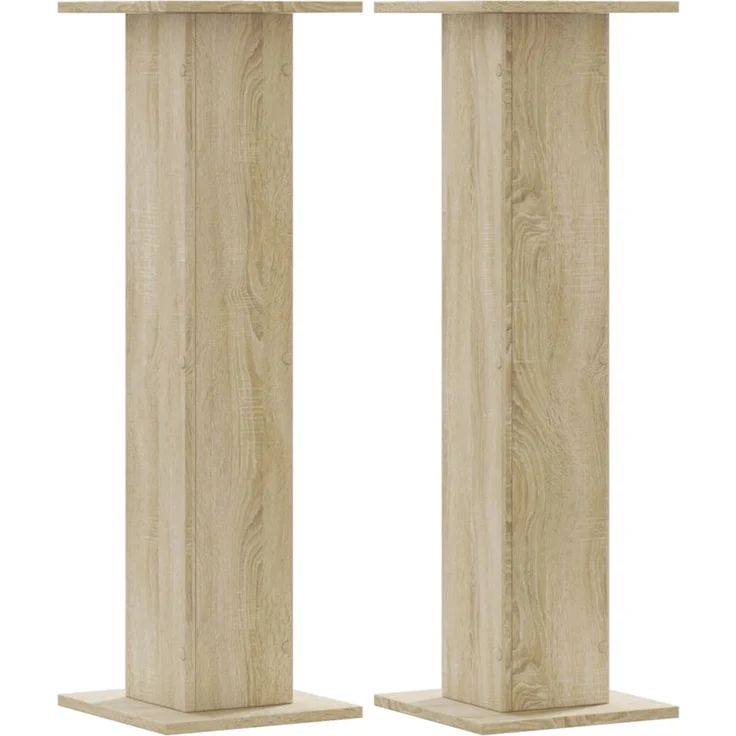vidaXL Pflanzenständer 2 Stk. Sonoma-Eiche 30x30x95 cm Holzwerkstoff 3307875 – Bild 1