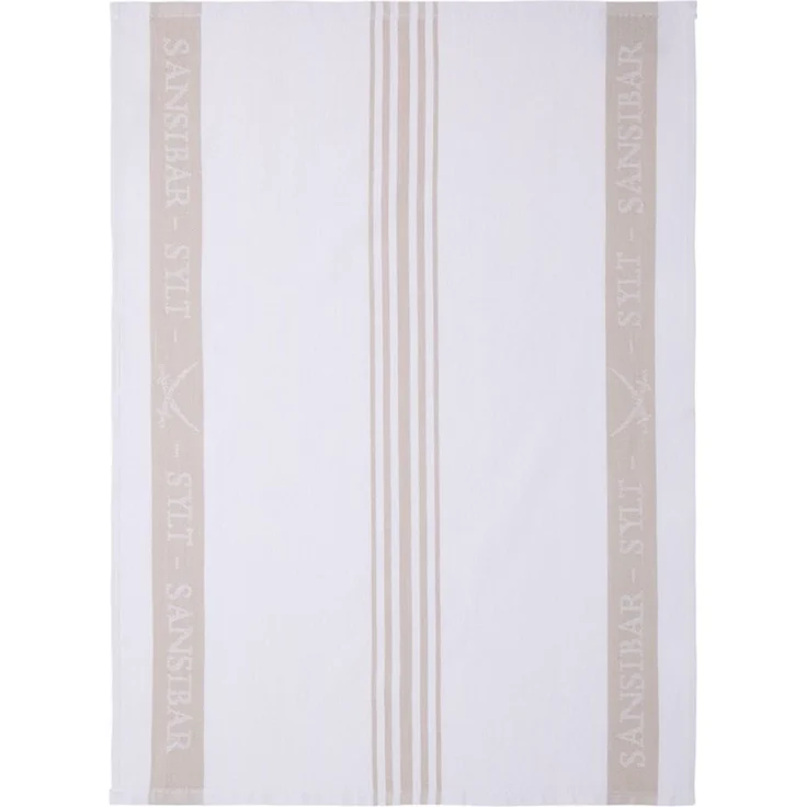 Sansibar Sylt Geschirrtuch Geschirrtücher-Set, 3-tlg, 50x70 cm, 100% Baumwolle, Premium Qualität, (Set, 3x Geschirrtuch, 50x70 cm, zwei verschiedene Designs), Jacquardgewebe, zwei verschiedene Motive – Bild 2