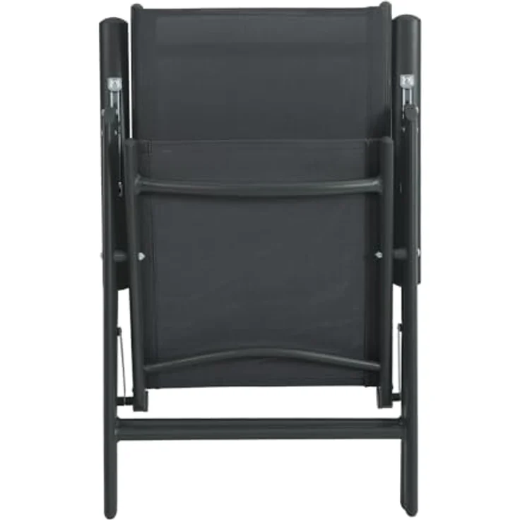 SVITA Klappstuhl 2er Set Gartenstuhl Klappbar (2 St), 2er Set, klappbar, verstellbare Rückenlehne, mit Armlehne, Schwarz – Bild 9