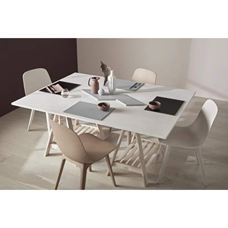 Freeform Duo Platz-Set 40x30 cm Grau / Weiß – Bild 3