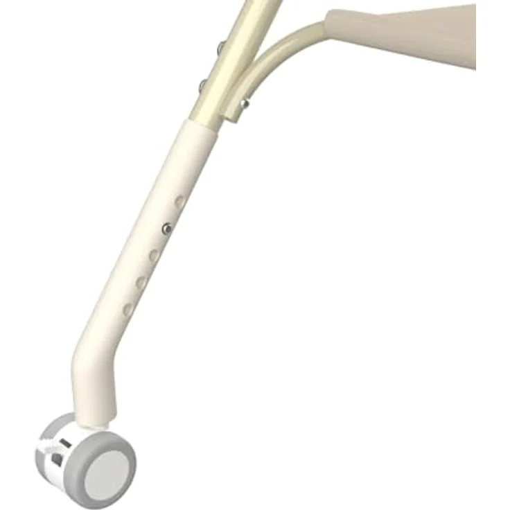 Wickelstation für Baby, Wickeltisch, faltbar, tragbar, Wickeltisch, faltbar, tragbar, mit Aufbewahrungskorb, maximale Belastung von 25 kg,75 x 68 x 83–91 cm (Cremeweiß) – Bild 6