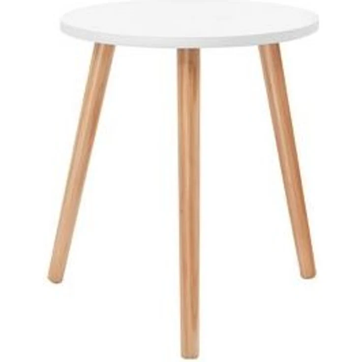 COSTWAY Beistelltisch, Kieferholz, rund 40x40x48cm – Bild 6