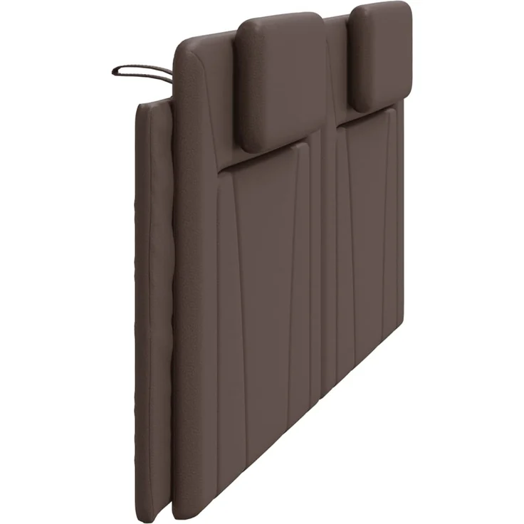 vidaXL Kopfteil-Kissen Braun 200 cm Kunstleder 374816 – Bild 6