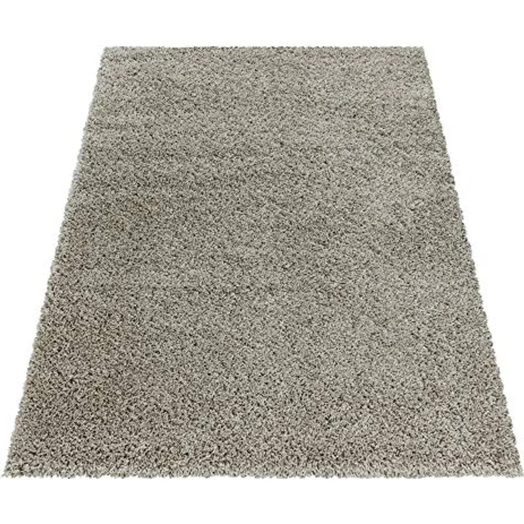 Carpetsale24 Shaggy Hochflor Teppich 60x110 cm Natur weich flauschig modern einfarbig Für Flur oder kleine Räume für Wohnzimmer Schlafzimmer Flur – Bild 2