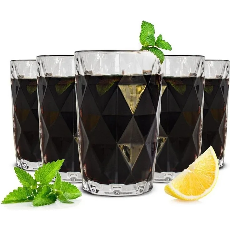6 Trinkgläser 350ml Wassergläser Saftgläser Cocktailgläser Longdrinkgläser Gabi
