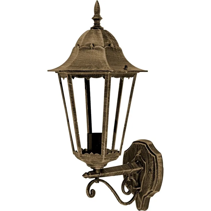 Wandleuchte, Alu Druckguss bronze, H 51 cm