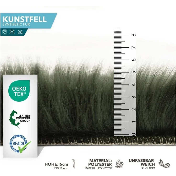 Karat Fellteppich Kunstfell Nelly, Kuschelig – Bild 3