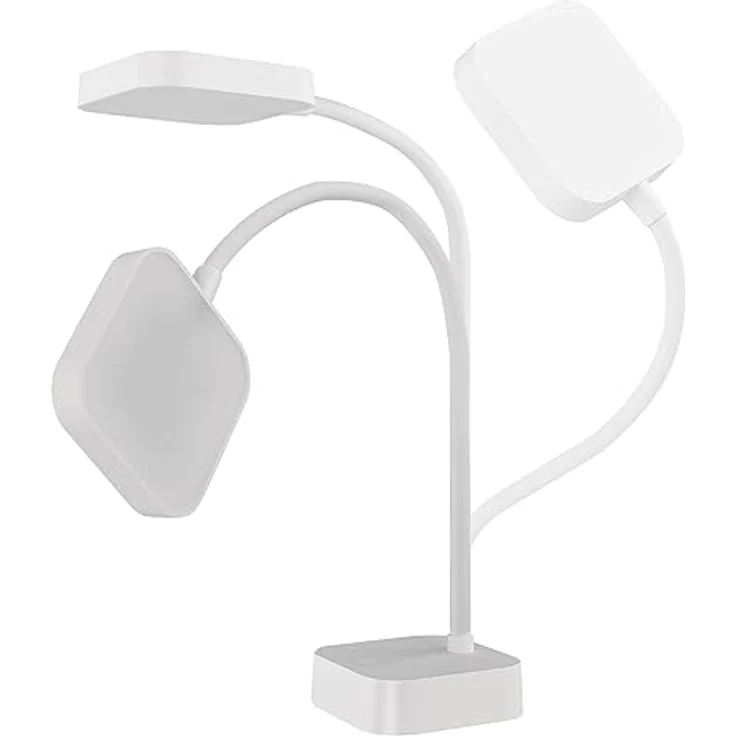 EMOS Akku-Schreibtischlampe EMILY, USB-aufladbar, 2W, kabellos, biegsam, stufenlos dimmbar, Helligkeit 100lm, weiß, Z7627 – Bild 5