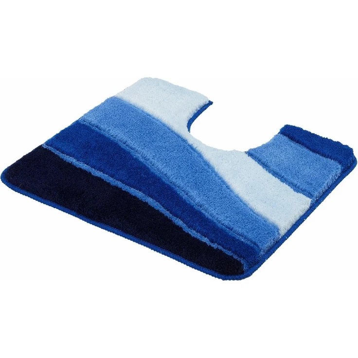 MEUSCH Badematte Ocean, Höhe 23 mm, rutschhemmend beschichtet, fußbodenheizungsgeeignet, Kunstfaser, Badteppich, Wellen Design, mit Farbverlauf, Hoch-Tief Effekt, waschbar – Bild 2