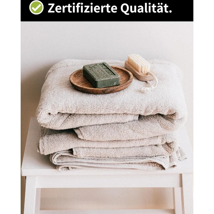 Hometex Premium Textiles Handtuch in Premium Qualität 500 g/m², Feinster Frottier-Stoff 100% Baumwolle, 2x Duschtuch + 4x Handtuch, weich, saugfähig, extra schwer & flauschig – Bild 2