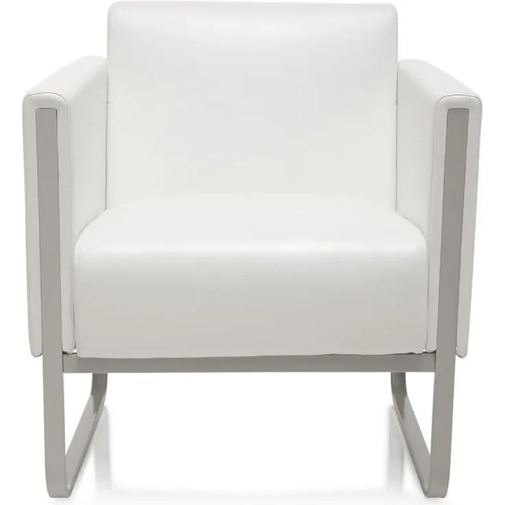 hjh OFFICE Polstersessel Aruba Kunstleder Weiß