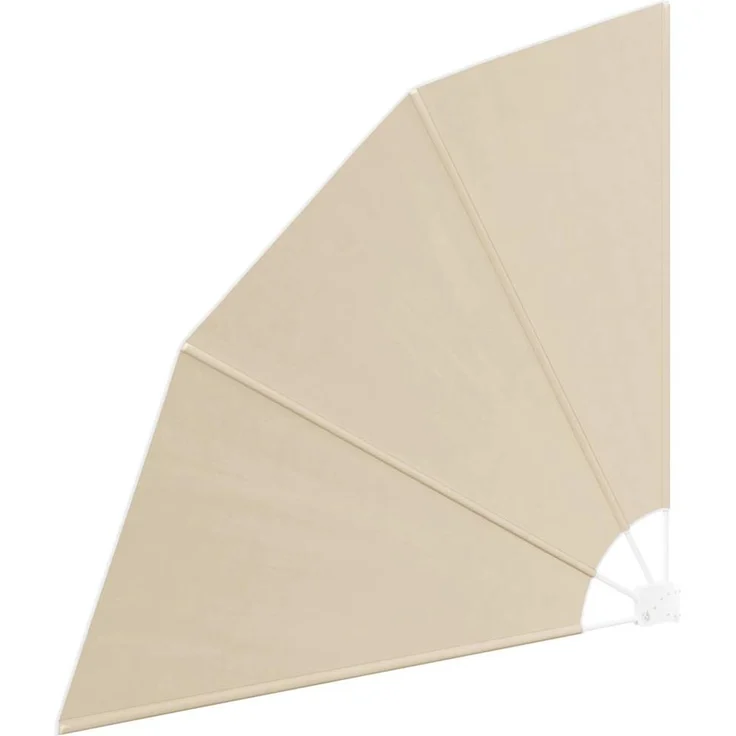 vidaXL Balkon Sichtschutz Beige 160 x 160 cm Polyester 42000916 – Bild 1