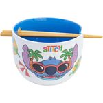 Disney Stitch Keramik Ramen Bowl mit Stäbchen Set in Geschenkverpackung