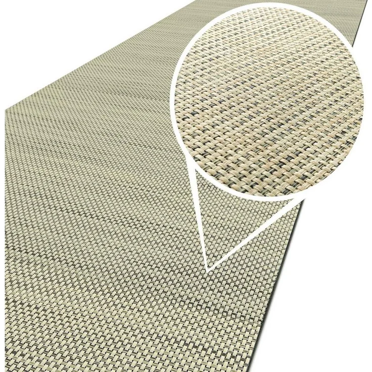 ANRO Küchenläufer Hochwertig Outdoorläufer Teppich TATAMI Läufermatte, Eckig, Höhe: 3 mm, Rattanoptik – Bild 1