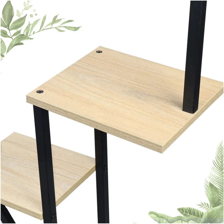 Ribelli Pflanzentreppe Pflanzenständer, schwarz / braun (2 St), Blumenständer – Bild 3