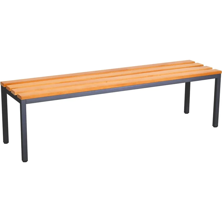 furni24 Sitzbank für Umkleideräume BxHxT: 150 x 42 x 40 cm, Umkleidesitzbank, Umkleidebank, Garderobenbank, Sportbank, Bank mit Echtholz für Fitnessstudio – Bild 4