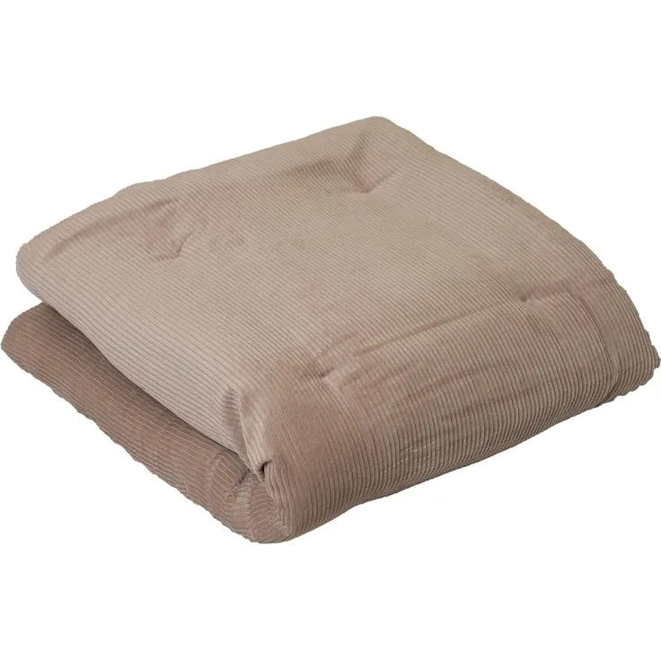 Krabbeldecke Baby Krabbeldecke 100x100 cm "Cord Sand" (Made in EU), ULLENBOOM ®, Dick gepolstert, Außenstoff 100% Baumwolle