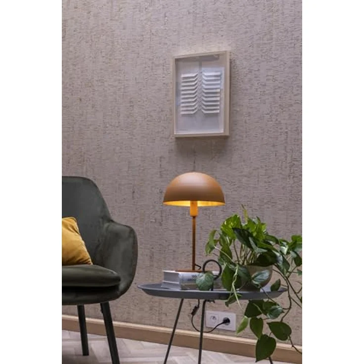 Lucide 45596/01/44, Nachttischlampe mit E14 Fassung für dimmbare und Smart-Home-Leuchtmittel, weiß – Bild 4