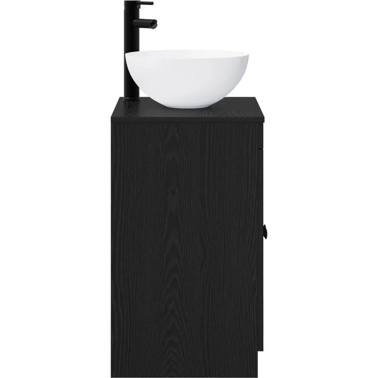 vidaXL Waschbeckenschrank Schwarze Eiche 54 x 41 x 100 cm 3404215 – Bild 6