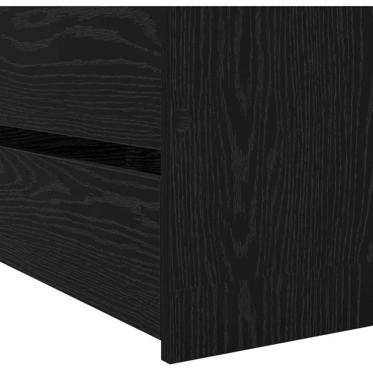 vidaXL Bettrahmen mit Schubladen Schwarze Eiche Holzwerkstoff 3429515 – Bild 6