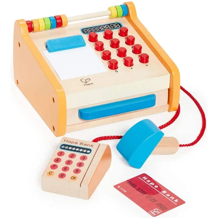 Hape houten winkeltje Kassa
