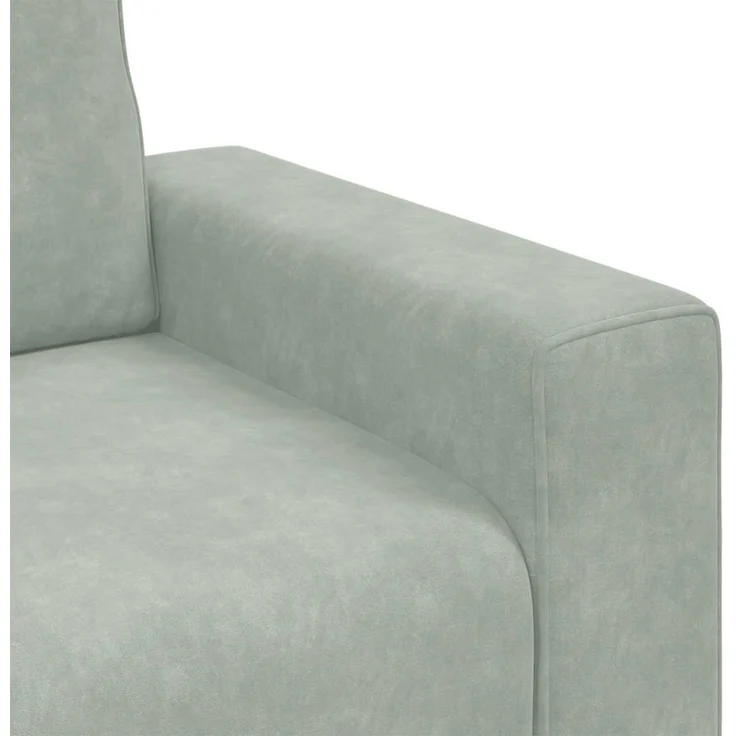 vidaXL Sessel Hellgrau 100x77x82 cm Samt 4105247 – Bild 7