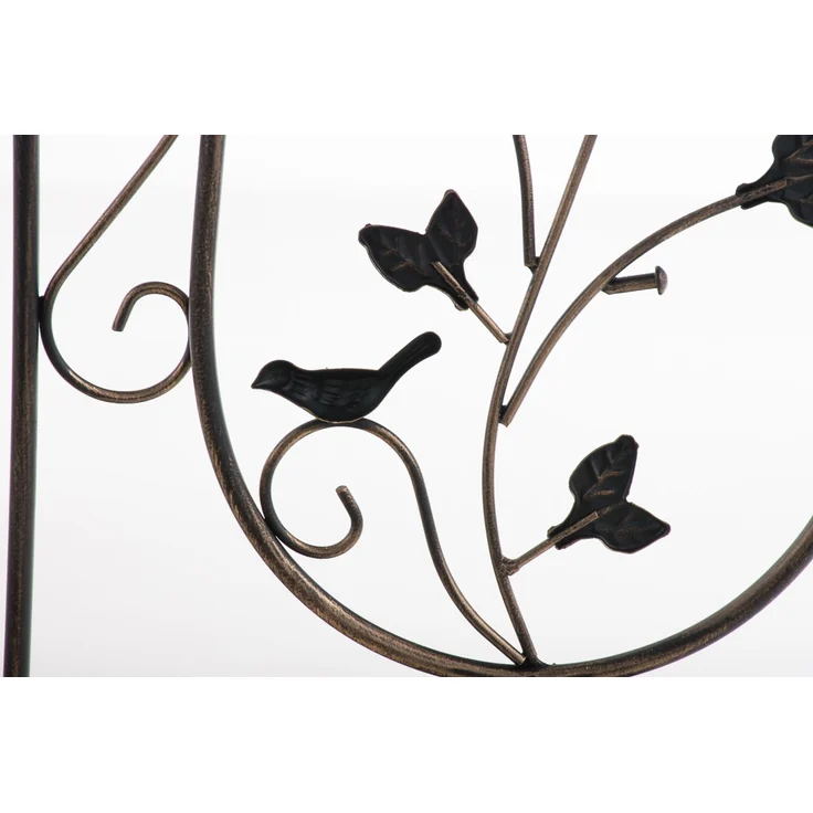 Rankgitter FALK - 35 x 1 x 122 cm, Metall, Bronze | Rankhilfe Kletterpflanzen Gartendekoration – Bild 5