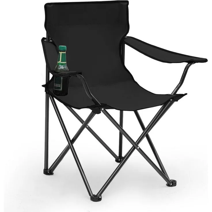 SUNULA Campingstuhl Faltbar Anglerstuhl Ultraleicht Faltstuhl Camping Klappstuhl (1 St), mit Getränkehalter, mit Tragetasche, bis max. 100 kg