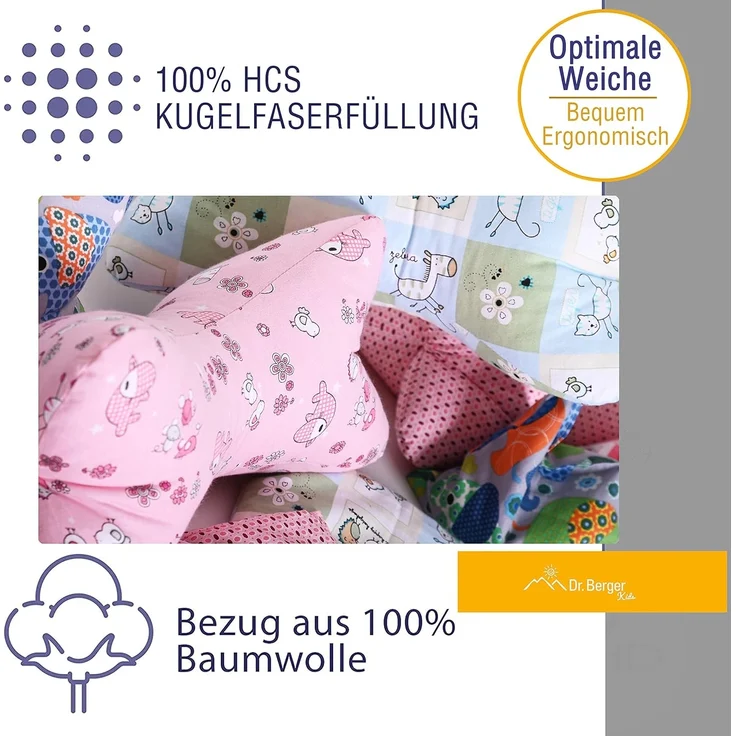 Dr. Berger Nackenstützkissen-Set Kuschelkissen Set "Noah", Set – Bild 7